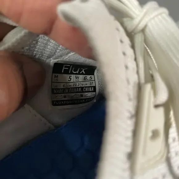Flux Adapt Runner White Gum Womens Size 6.5 Mens Size 5 Running Athletic Shoes - Picture 6 of 8